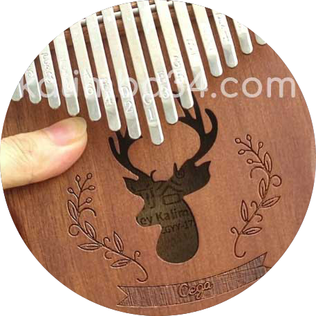 Đàn Kalimba 17 phím Cega Nai Nâu Nhạt gỗ manhogany cao cấp Banner Large