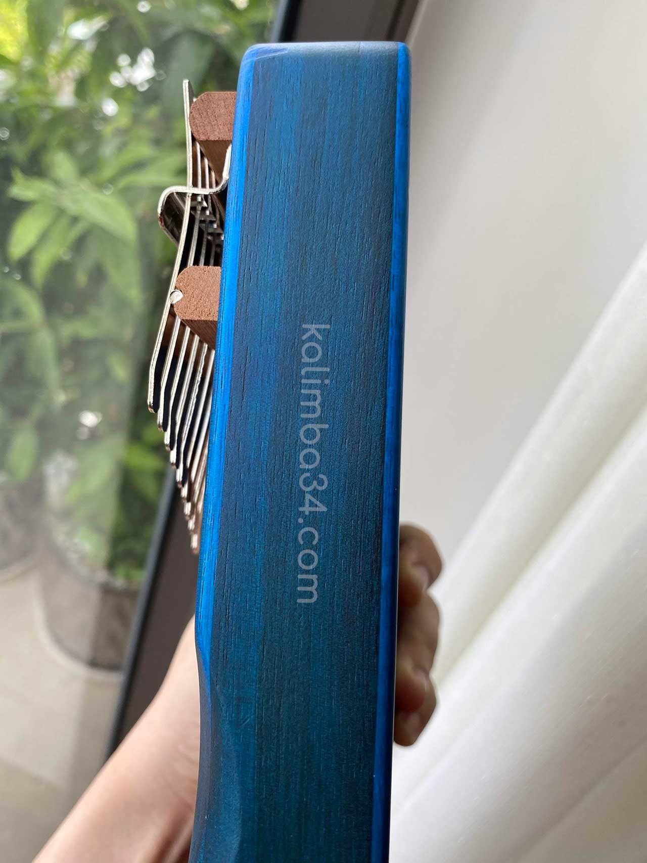 Đàn Kalimba 17 phím Cega Nai Xanh gỗ manhogany cao cấp 03