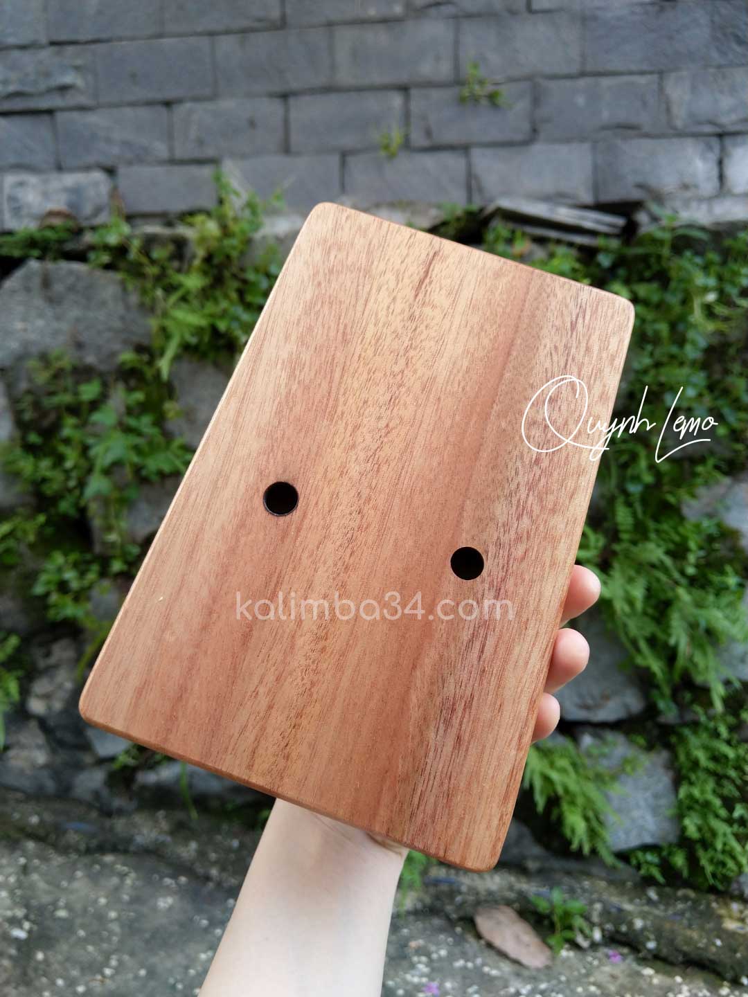 Đàn Kalimba 17 phím Hoa Sen gỗ manhogany cao cấp 03