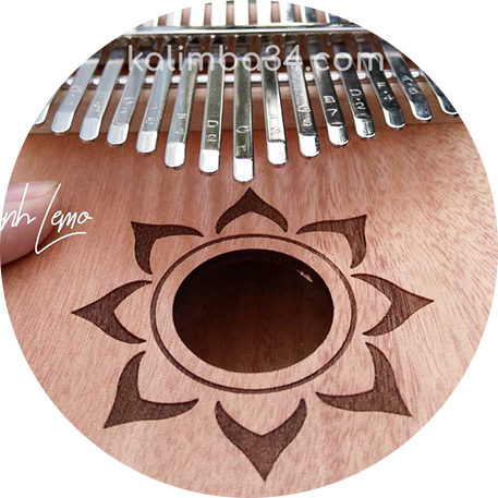 Đàn Kalimba 17 phím Hoa Sen gỗ manhogany cao cấp Banner Large