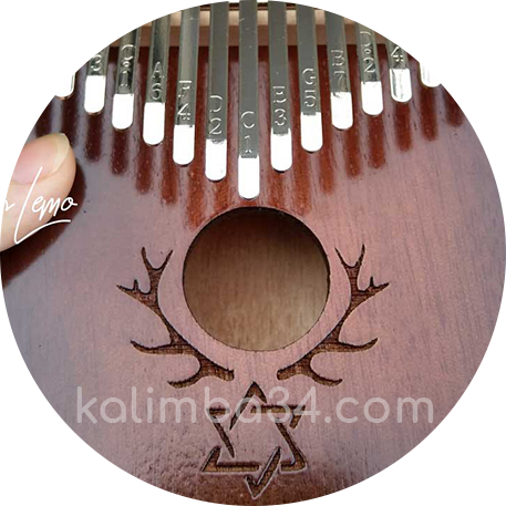 Đàn Kalimba 17 phím Hoa Văn Hình Ngôi Sao gỗ manhogany cao cấp Banner Large