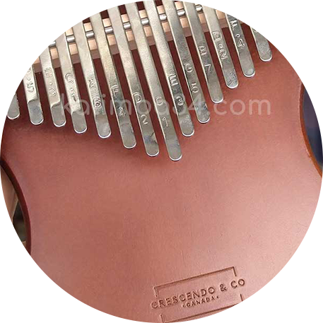 Đàn Kalimba 17 phím gỗ Manhogany dáng khuyết Large