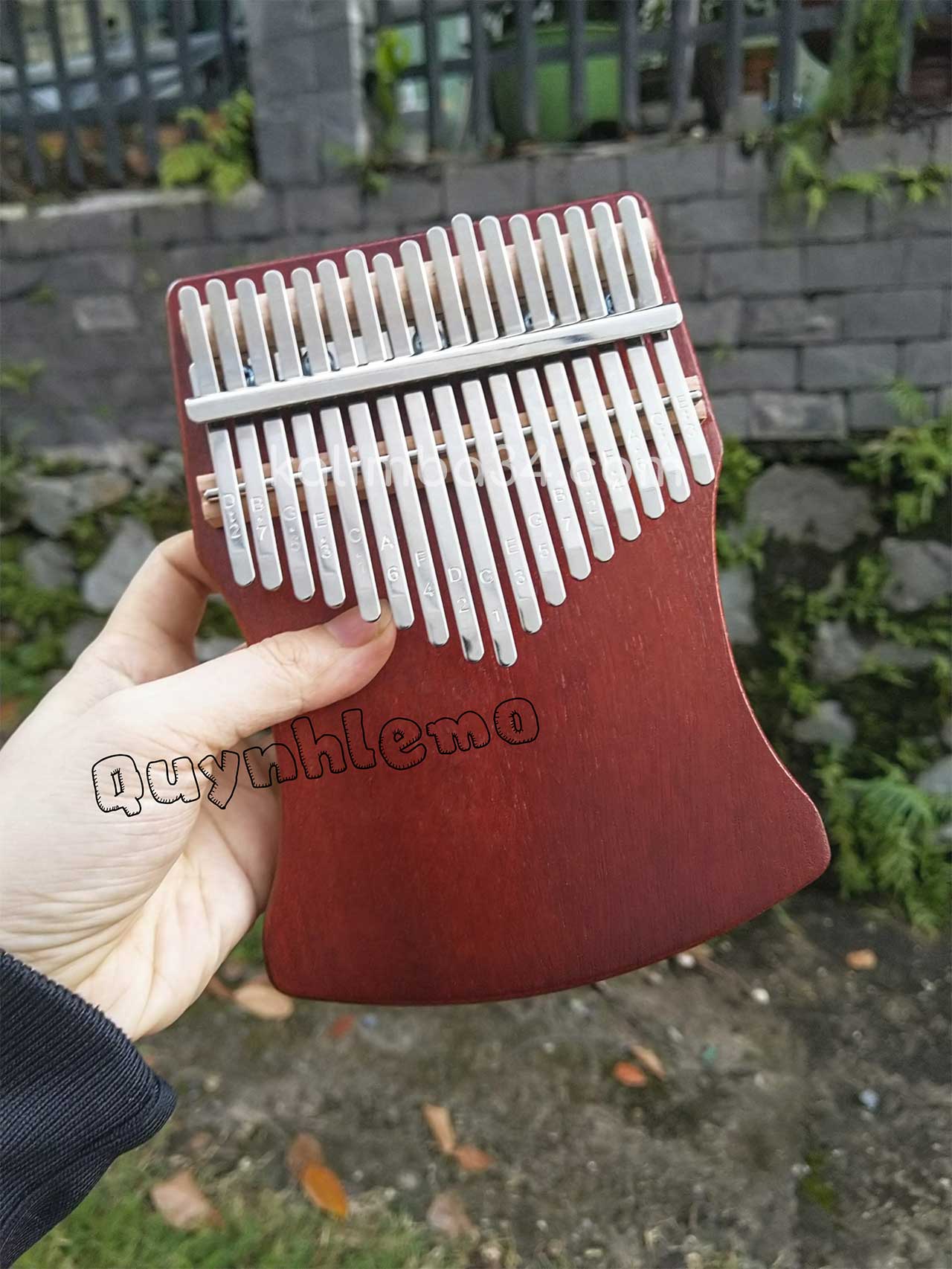 Đàn Kalimba 17 Eo Thon Nâu 02