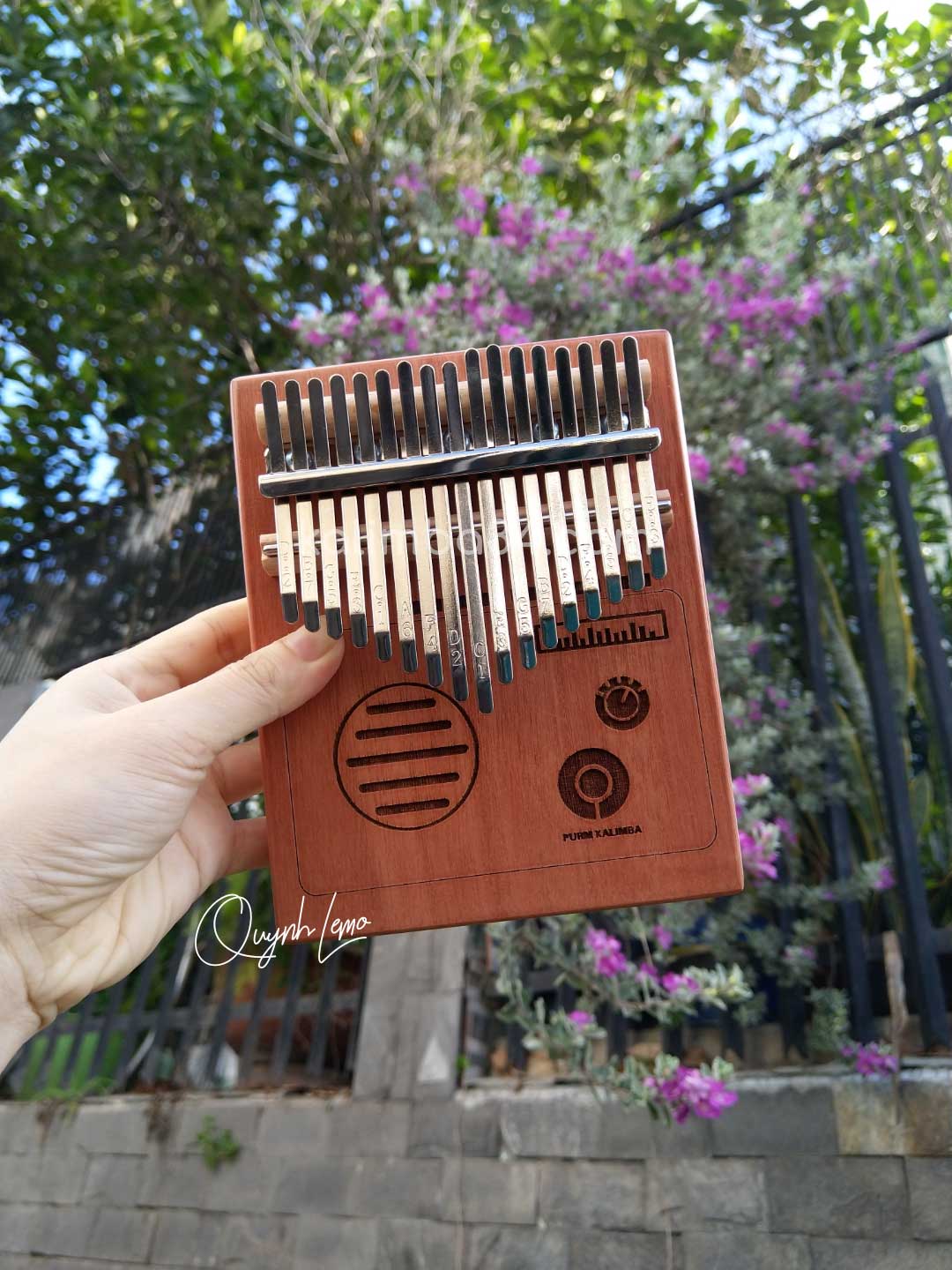 Đàn Kalimba 17 phím Radio gỗ Manhogany 01