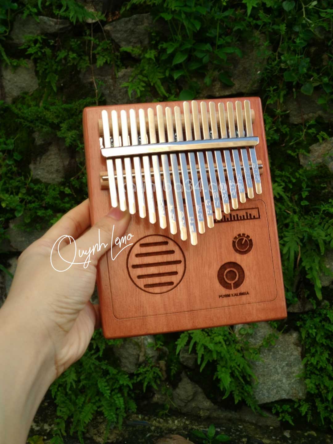 Đàn Kalimba 17 phím Radio gỗ Manhogany 03
