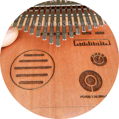 Đàn Kalimba 17 phím Radio gỗ Manhogany Large