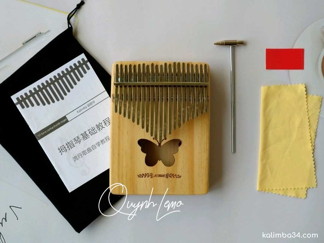 Đàn Kalimba 21 Phím Hình Bướm 04