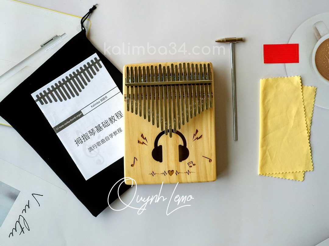 Đàn Kalimba 21 Phím Tai Nghe 01
