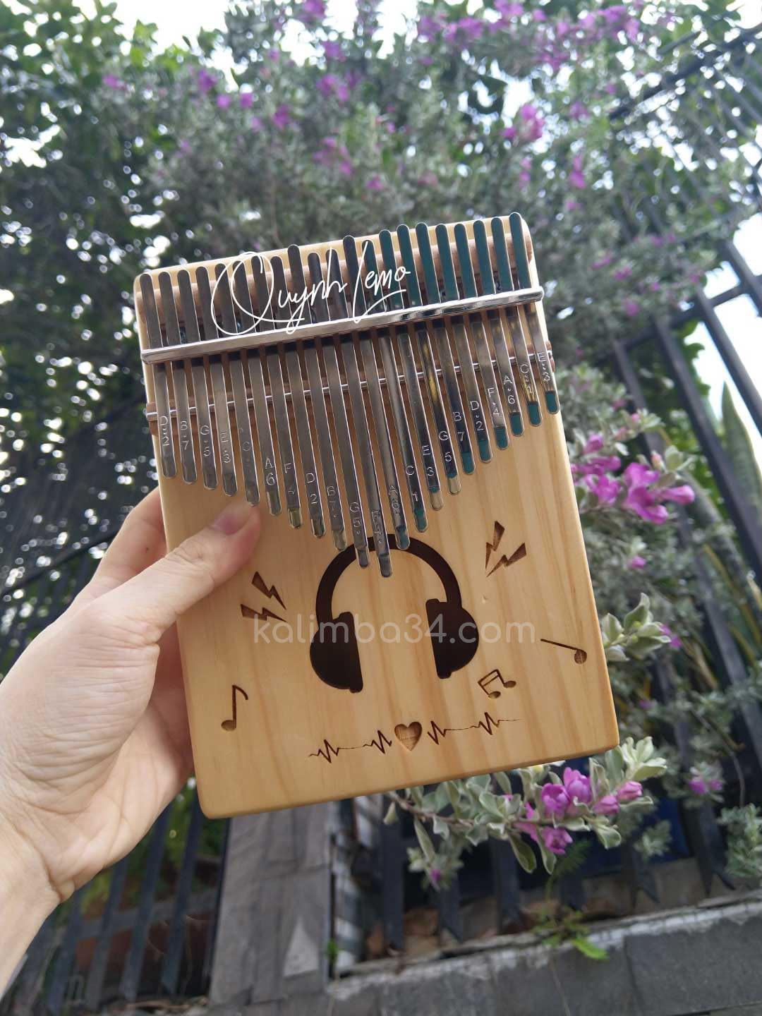 Đàn Kalimba 21 Phím Tai Nghe 03
